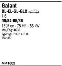 WALKER MI41002 Exhaust System